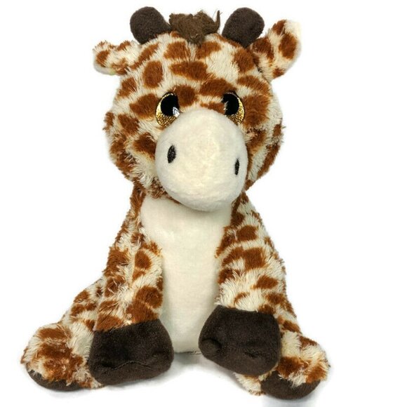 Toy Factory Giraffe Glitter Eyes Zoo Safari Plush - Picture 1 of 6